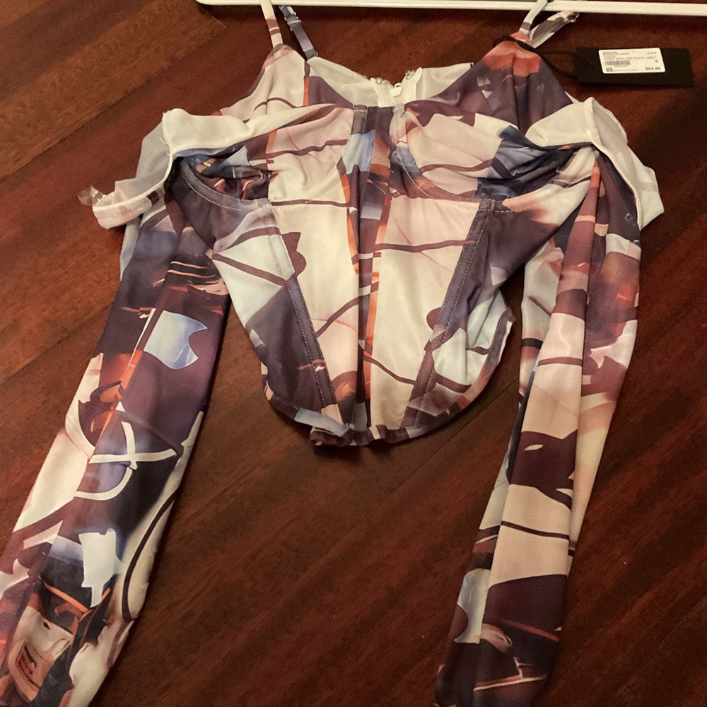 Multi color top new with tags